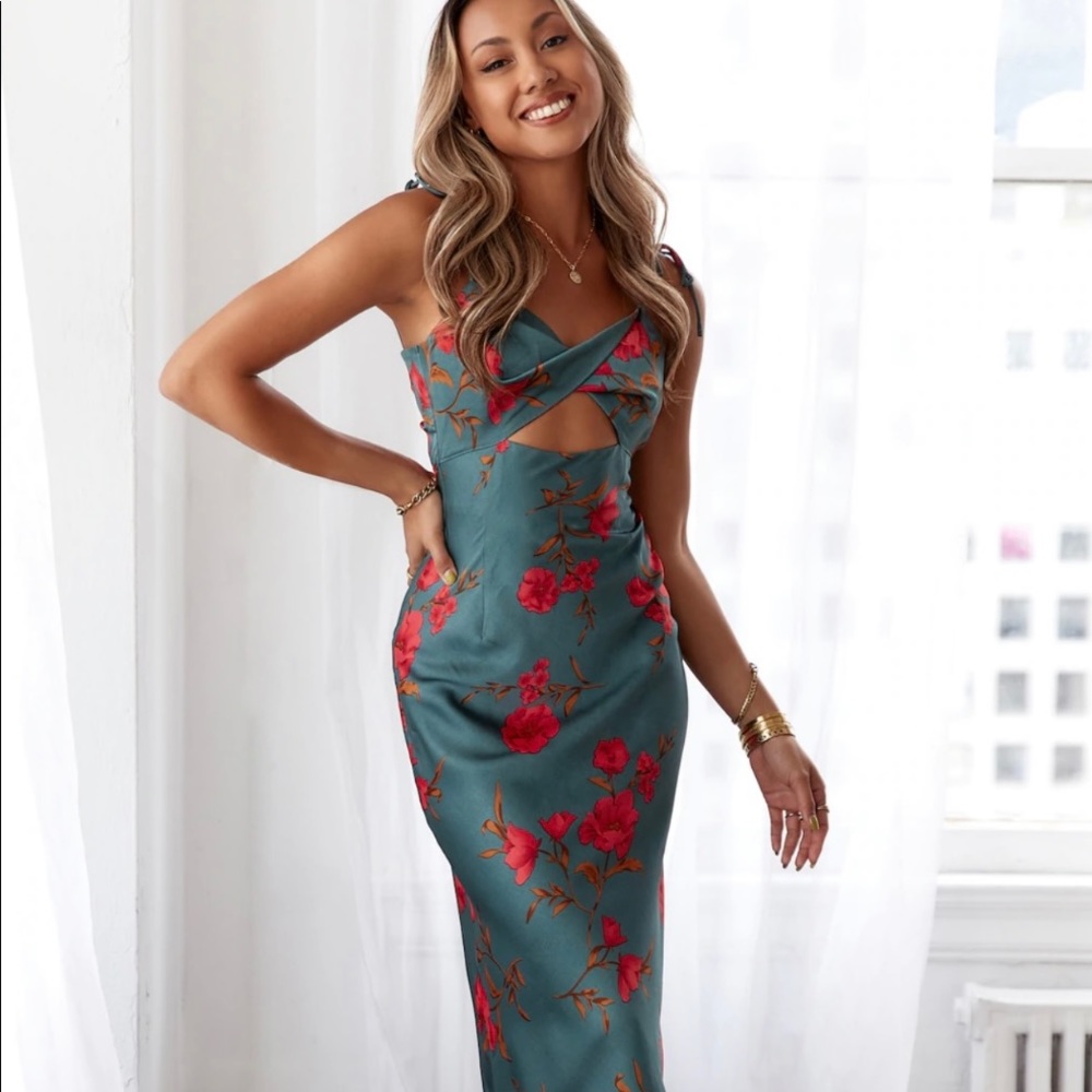 Hello Molly Fool Me Once Midi Dress